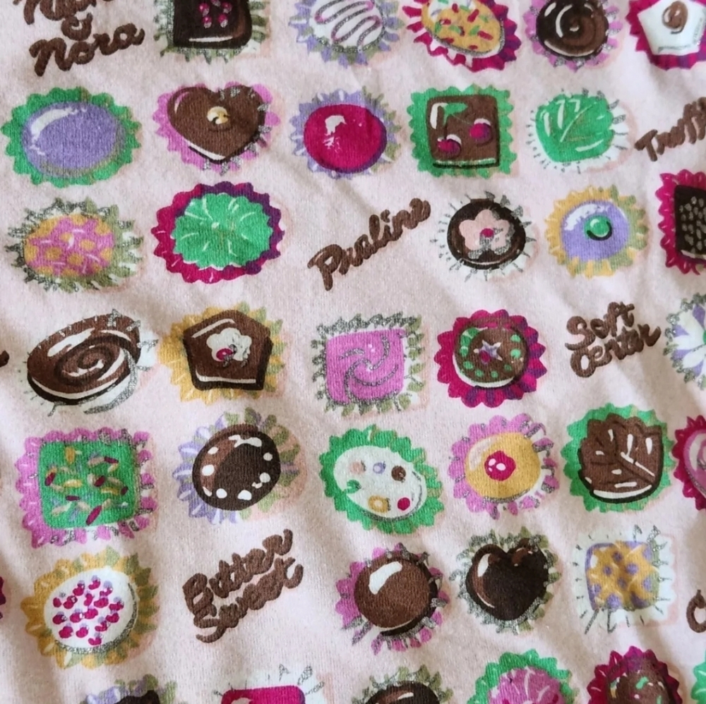 Rare Nick & Nora Valentines Day Chocolate Sweet Treats Pajama Pants Sz XL - Picture 5 of 7